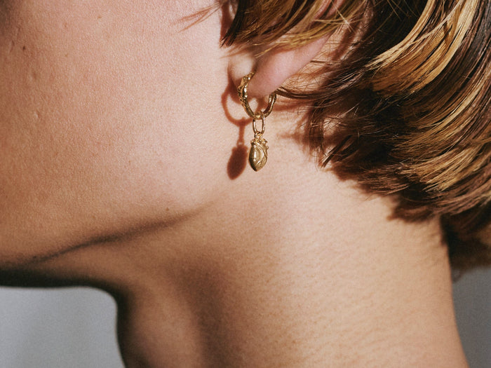 Bjorgjewellery Bjorg Jewellery Bjorg Iconic Heart Hoop Discount