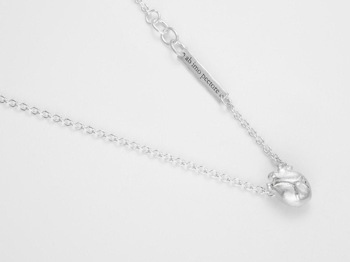 Small Anatomic Heart Necklace, Silver – Bjørg Jewellery